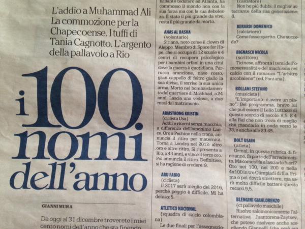 La Repubblica, 29.12.2016